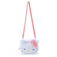 SANRIO - Hello Kitty 日版 迷你 毛絨 斜揹袋 斜挎包 側揹袋 手拿包 手拿袋 收納袋 化妝袋 凱蒂貓 吉蒂貓 2023 Ranking 第三彈 (Nico Nico應援系列)