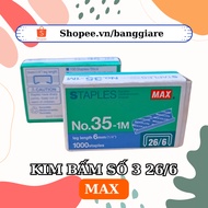 2 boxes of staples No. 3 June 26 (large metal)