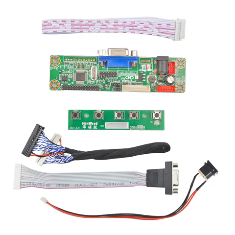 1Set VGA Video MT6820 MT6820-MD HX6820-A HX6820 V2.0 1 Channel Universal Driver Board Module + LVDS 