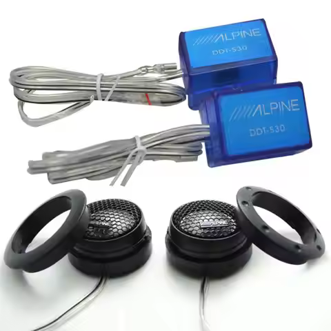 2pcs ALPINE DDT-S30 Car Stereo Speakers Music Soft Dome Balanced Car Tweeters Car Audio Silk Film Sp