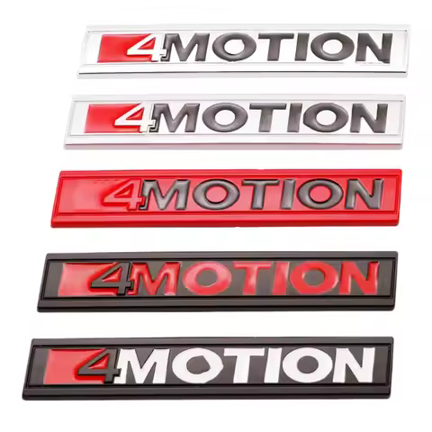 3D Metal 4 Motion Logo 4motion Emblem Car Trunk Badge For Volkswagen CC T5 Golf 4 Passat B6 Tiguan 4