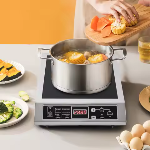 3.5KW Portable Electric Induction Cooktop, Countertop Induction Cooker with 8 Temperature Levels,IGB