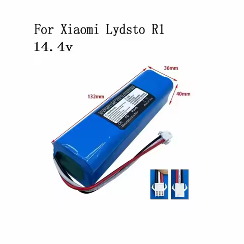 6800mAh/9800mAh/12800mAh for XiaoMi Lydsto R1 Viomi S9 Roidmi Eve Plus Robot Vacuum Cleaner Battery 