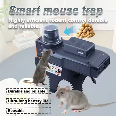 Electric Rat Trap 220V Plastic Electric Mousetrap Rats Mause Trap Electronic Rat Trap Killer Black