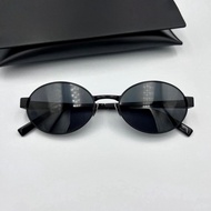 Mắt Kính Râm Nữ Chống Nắng Gọng Kính Kim Loại Kính Mắt Thời Trang Oval Trẻ Trung