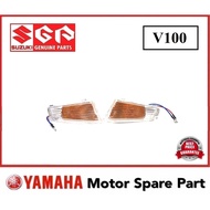 SUZUKI V100 FRONT SIGNAL LAMP // V 100 V-100 LAMPU SIGNAL DEPAN WITH BULB & SOCKET SET SUZUKI