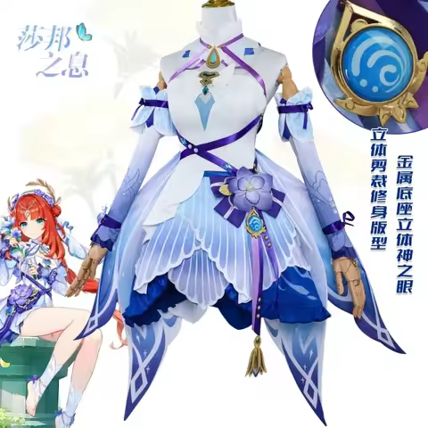 Genshin Impact Nilou Cosplay Costume Wig Breeze of Sabaa Dress Uniform New Skins Dancer Headwear Hal