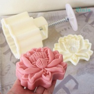 Blala Moon Cake Mould Hand Pressure Cookies Cutter Smooth Exquisite Pattern Lotus