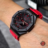 G-Shock Casioak Bluetooth Falcon Black and Dark Red with Solar Powered