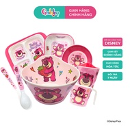 Oasis Park Weaning Utensils Lotso Strawberry Bear Shape Bowl, Tray, Cup, Plate, Spoon, Spoon Made of