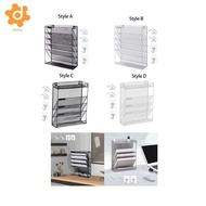 [utruiut0k] Hanging File Holder Rack Mail Organizer Elegant Sturdy Magazine Organization