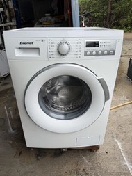 九成新BRANDT伯朗8.0 kg 1400轉速變頻超薄洗衣機