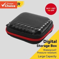 Essager Mini Portable Earphone bag Headphone USB Cable Case Storage Box Wallet Carrying Pouch Bag Ea