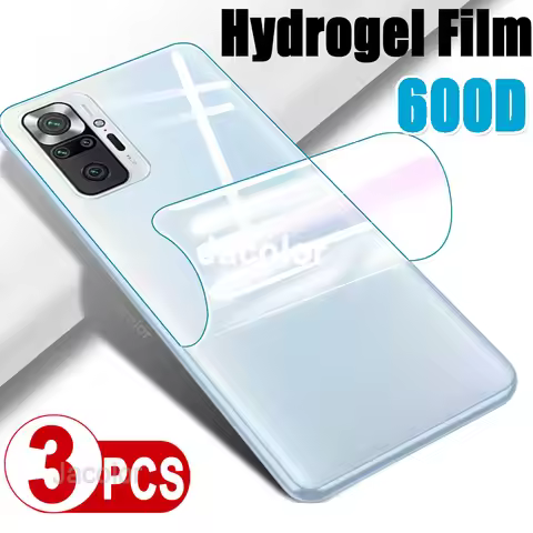 3PCS Battery Cover Film For Xiaomi Redmi Note 10 Pro Max Hydrogel Film On Xiomi Redmy Note10 10s Not