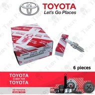(6pc) Original Toyota Iridium Spark Plug 90919-01249 Lexus IS250 LS460 GS300 Mark X GRX120 GRX130 (F