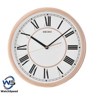 Seiko QXA665P Rose Gold Tone Analog White Dial Wall Clock