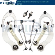 Myousho 12pcs Control Arm Ball Joint Stabilizer Link Tie Rod Kits For BMW 5 7 Series Gran Turismo F0