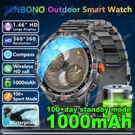 SENBONO Men Smart Watch With 1000mAh Battery, 100days Long Standby Times,10-20days Use Times, Wirele