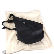 LOEWE羅意威大號黑色Anton馬球包單肩斜挎包