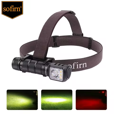 SOFIRN HS42 Headlamp 2100lm 18650 EDC USB C Rechargeable with Power Bank Flashlight SST40 LED Torch 