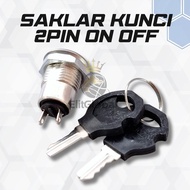 2PIN ON OFF Lock Switch – 12mm Lock Switch with 2 Keys
