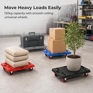Platform Dolly | 150 kg Capacity - Heavy Duty Portable Splicable Dolly with 4 Universal Wheels and B