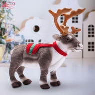 Abbraccia Christmas Reindeer Plush Elk Figurines Cute Animal Decorations Plush Elk