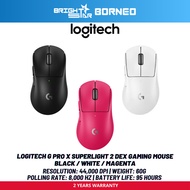 LOGITECH G PRO X SUPERLIGHT 2 DEX Gaming Mouse - Black / White / Magenta