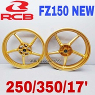 RCB Sport Rim SP522 Yamaha FZ150 NEW 182/250/17' 250/350/17' Free Bearing Black Gold Original Racing