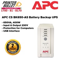 APC CS 650VA BK650-AS Battery Backup UPS