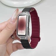 Dây đeo silicon dạng vòng có vỏ bảo vệ cho Xiaomi Smart Band 9 Active Strap / Redmi Band 3 Strap / X