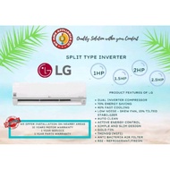 LG 1HP TO 2.5HP DUAL INVERTER WITH WIFI THIN Q SPLIT TYPE AIRCON WITH INSTALLATION