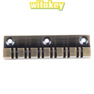 WITAKEY Electric Guitar Bridge, Metal Bronze Color 12 String Guitar Bridge, Premium Guitar Bridge Ki