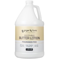 Club & Fitness Soothing Butter Lotion for Dry Skin, 100% Vegan & Cruelty-Free, Fragrance Free, 1 Gal