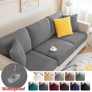 Universal Sarung Kusyen Waterproof Sofa Cover For Living Room Sofa Seat Covers Stretch Plaid Sofa Cushion Cover 1/2/3/4 Seater L-shape Sofa Cover