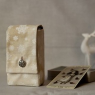 米色 Snow Winter 棉質塔羅牌盒 Oracle Deck Pouch Tarot Deck Holder