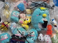 急清‼️搬屋割愛‼️全部超低價 100%正版Sanrio(布甸狗,人魚漢頓), 第五人格,海洋公園OP,迪士尼(唐老鴨,布魯托),櫻桃小丸子,IKEA 鯊鯊,角落生物(炸蝦,炸豬扒),Bt21公仔🧸
