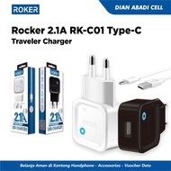Roker 2.1A RK-C01 Travel Charger - Type- C