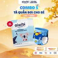[Combo of 5] Aiwibi High Quality Diapers/Swimming Trunks 1 Piece/Pack, Many Sizes M/L/XL/XXL/XXXL