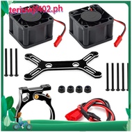 RC Car Upgrade Dual Cooling Fan 4985 1717 Motor Heat Sink Kit for 1/5   6S 8S  KRATON Outcast Black