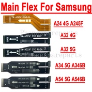 5Pcs Main Flex Cable For Samsung A24 A32 4G A34 A54 5G Main Board Motherboard Connector