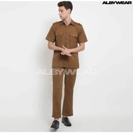 Civil Servant Safari Suit Men's Local Government Civil Servant Uniform Short Sleeve Men's Civil Serv