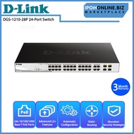 D-Link 28 Port Layer 2 Smart Managed Gigabit PoE Network Switch DGS-1210-28P