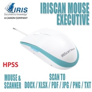 IRISCAN MOUSE EXECUTIVE 2 IN 1 MOUSE & SCANNER TO PDF DOCX XLSX JPG PNG TXT FORMAT 3 BUTTON MICE SCA