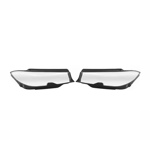 1Pair Car Front Headlight Cover Auto Headlamp Lens For BMW 3 Series G20 G21 G80 330i 2019 2020 2021