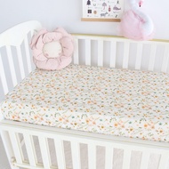 On Cloud Baby - ผ้าปูที่นอนรัดมุมใยไผ่ขนาด 70x130 cm (ฺBamboo muslin baby Crib Sheets Fitted Cot Bed