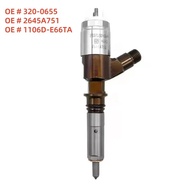 High quality 320-0655 2645A751 1106D-E66TA  Fuel Injector  for Caterpillar C6.6