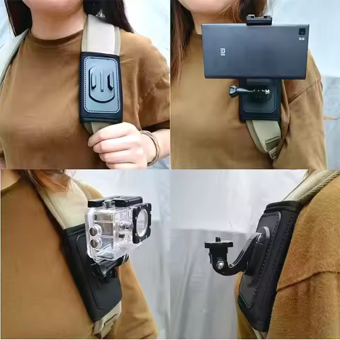 Quick Attach Backpack Bag Clip Buckle Mobile Phone Holder for Gopro Hero 57891011 Sjcam SJ6/8/9/10 P