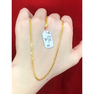 5 gram genuine gold necklace, 875 grade, chain model letterADA