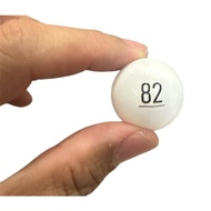 [2,5cm] Set of 1-50 numbered balls for medium-sized window bridge cages | Lottery game to record num